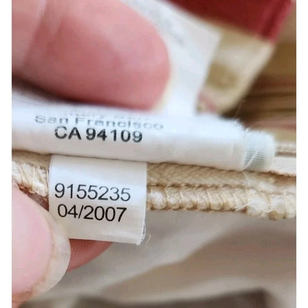 1/Pottery Barn 22X 22in Pillow Cover Red Tan Linen Blend Ticking Striped Zipper